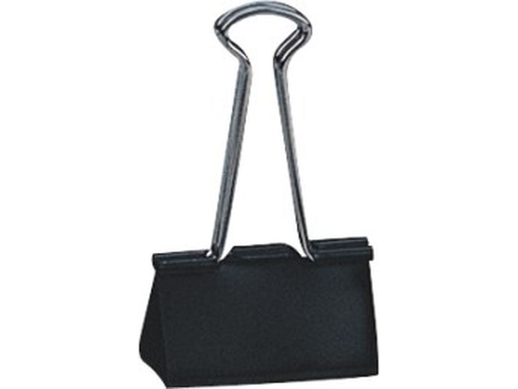 Затискач для паперу DELI 9546Е чорний 15мм картонне пакування